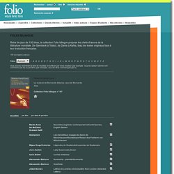 Folio bilingue - Collection de livres de poche Gallimard