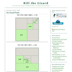Bill the Lizard: Six Visual Proofs