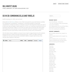 D3 in 3D: Combining d3.js and three.js