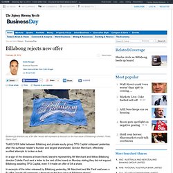 Billabong rejects new offer