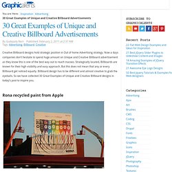 30 Great Examples of Unique & Creative Billboard Advertisements