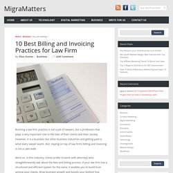 10 Best Billing and Invoicing Practices for Law Firm