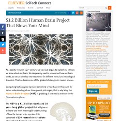 $1.2 Billion Human Brain Project That Blows Your Mind