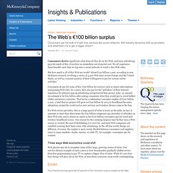 The Web’s €100 billion surplus - McKinsey Quarterly - Media & Entertainment - Publishing