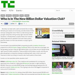 Who Is In The New Billion Dollar Valuation Club?