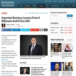 CEO And Billionaire Shares Business Lessons