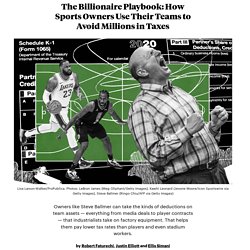 The Billionaire Playbook: How Sports Owners Use Their Teams to Avoid Millions in Taxes