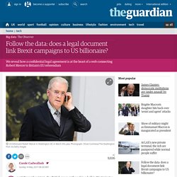 Follow the data: does a legal document link Brexit campaigns to US billionaire?