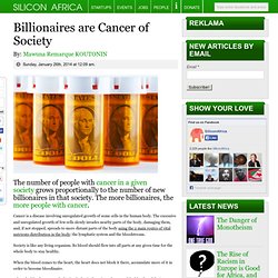 Billionaires are Cancer of Society
