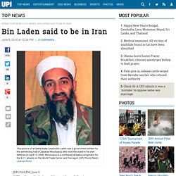 Bin Laden said to be in Iran