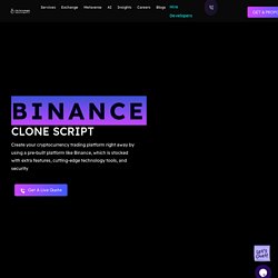 Binance Clone Software