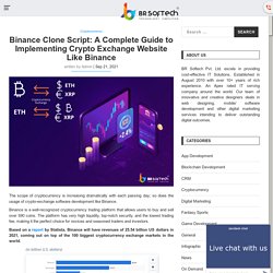 A Complete Guide to Implementing Crypto Exchange Website Like Binance