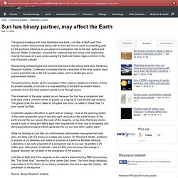 Sun has binary partner, may affect the Earth