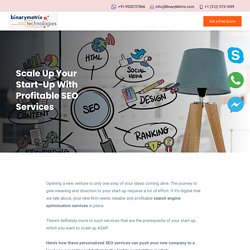 Scale Up Your Start-Up With Profitable SEO Services!