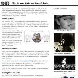 Free Binaural beats: This is your brain on binaural beats - sound meditation