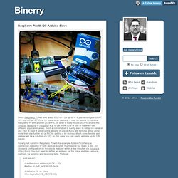 Raspberry Pi with I2C-Arduino-Slave