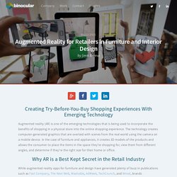 Augmented Reality for Retailers in Furniture and Interior Design