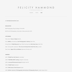 BIO — Felicity Hammond