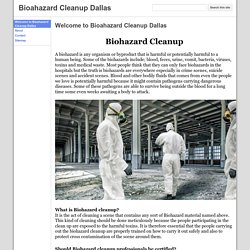 Bioahazard Cleanup Dallas
