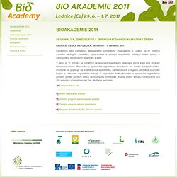 BIOAKADEMIE 2011 · Bioakademie 2010