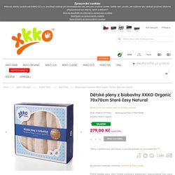 Doporučujeme Vám naše Dětské pleny z biobavlny XKKO Organic 70x70cm Staré časy Natural - zboží je skladem. www.xkko.cz