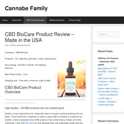 CBD BioCare Product Review – Made in the USA