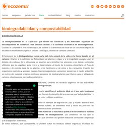 biodegradabilidad y compostabilidad