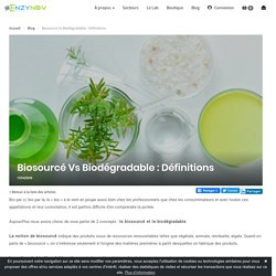 Biosourcé Vs Biodégradable : découvrez leurs définitions