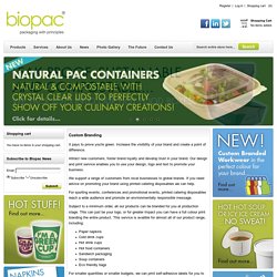 Eco friendly Food Packaging