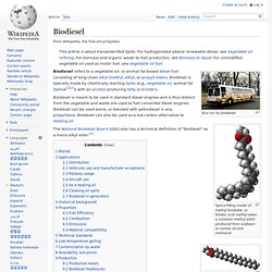 Biodiesel - Wikipedia, the free encyclopedia - (Build 2010040106