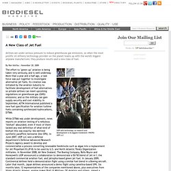 A New Class of Jet Fuel - Biodiesel Magazine