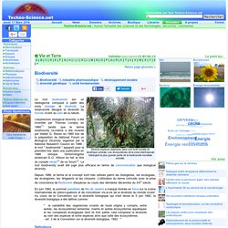 Définition Biodiversité - Encyclopédie scientifique en ligne