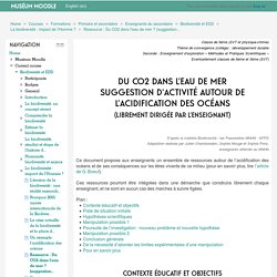 Biodiversité et EDD: Ressource : Du CO2 dans l'eau de mer ? (suggestion d'activité autour de l'acidification des océans)