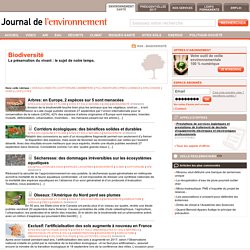 Biodiversité : actualités et articles - JDLE