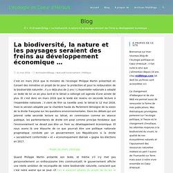 La biodiversité, la nature et les paysages seraient des freins au développement économique … – L'écologie en Coeur d'Hérault