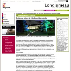Éclairage raisonné : biodiversité protégée - Une Ville durable - Développement durable - Ville de Longjumeau