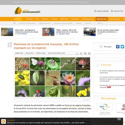 Panorama de la biodiversité française, 100 chiffres expliqués sur les espèces