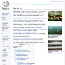 Biodiversité