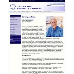 CENTER FOR MARINE BIODIVERSITY AND CONSERVATION : FACULTY AND RESEARCHERS