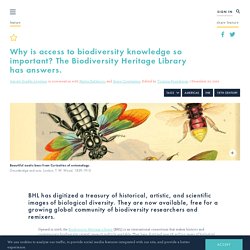 Why is access to biodiversity knowledge so important?
