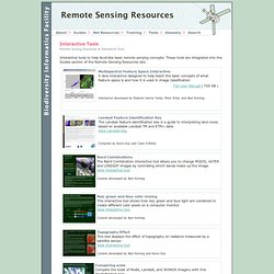 Biodiversity Informatics Facility - Remote Sensing Resources