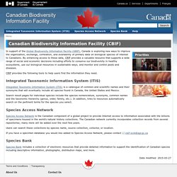 Canadian Biodiversity Information Facility (CBIF)