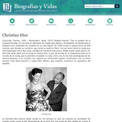 Biografia de Christian Dior