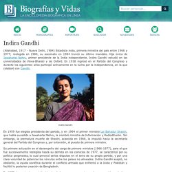 Biografia de Indira Gandhi