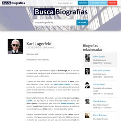 Biografía de Karl Lagerfeld
