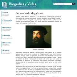 Biografia de Fernando de Magallanes