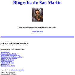 Biografía del Libertador José de San Martín