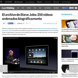 El archivo de Steve Jobs: 250 vídeos ordenados biográficamente