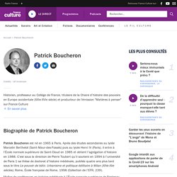 Patrick Boucheron : biographie, actualités et émissions France Culture
