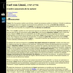 Biographie de Carl von Linné